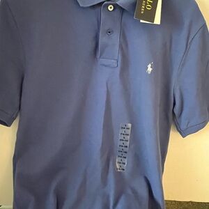 Ralph Lauren Blue Polo Shirt Classic Design
